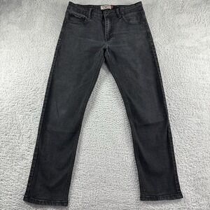 Hudson & Barrow Jeans Mens 32x30 (Actual 32x28) Black Slim‎ Stretch Fade Rocker
